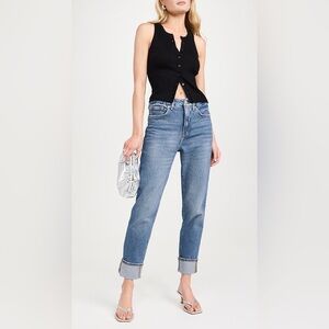 Good American - The Weekender Cuffed Jean
